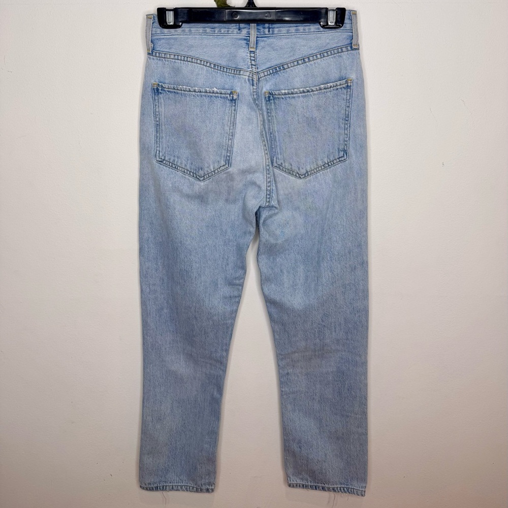 Agolde ‘Riley’ High Rise Straight Leg Cropped Jeans - Picture 6 of 10